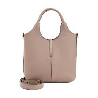 Tod's Tods, Tote Bags, female, Pink, Size: ONE SIZE Mini Leather Tote