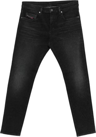 Diesel Jeans con placca logo - Nero