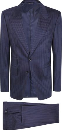 Tom Ford Suit Herringbone Stripe Shelton Suit Fl