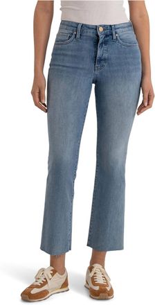 Kut from the Kloth Kelsey High Rise Ankle Flare Jeans With Raw Hem In Achievement