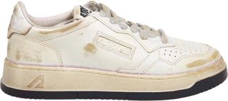 Autry Witte Vintage Lage Sneaker - Dames - Sneakers - Wit - 40 EU - Leer - Schoenen