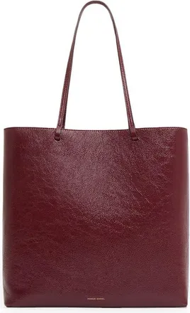 Mansur Gavriel Large Filo Naplak Leather Tote in Claret at Nordstrom