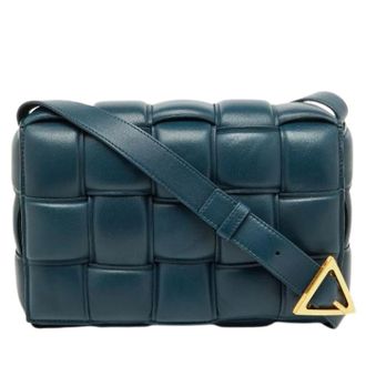 Bottega Veneta Pre-owned Vintage Cross Body Bag - Dames - Pre-owned - Blauw - Maat: ONE Size Leer