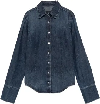 7 For All Mankind Mujer, Blusas y Camisas, Azul, Talla: M