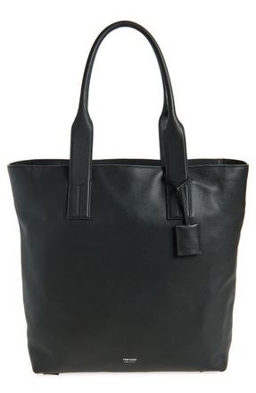 Tom Ford Leather North/South Tote in Black at Nordstrom