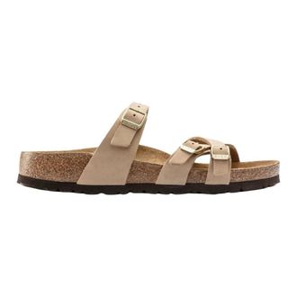 Birkenstock Schoenen, Dames, Beige, 37 EU, Leer, Franca SFB
