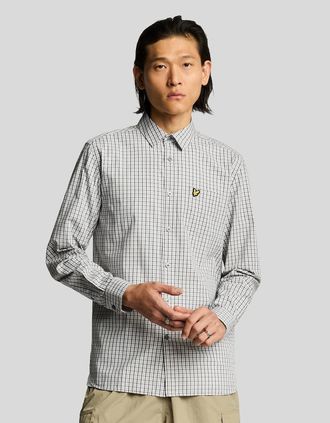 Lyle & Scott Lyle And Scott Mens Checked Gingham Shirt - Grey - Size: Regular/36