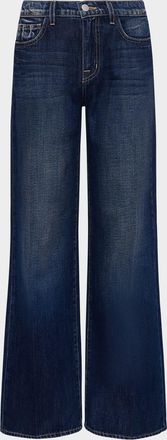 L'agence Alicent High-Rise Sneaker Wide-Leg Jeans