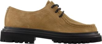 Dolce & Gabbana Laced Shoes, male, Brown, Size: 10 US Classic Brown Leather Hammer Derbies