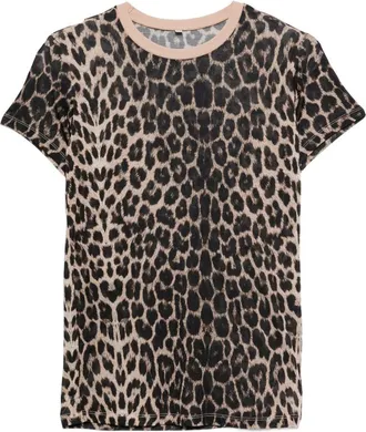 BASERANGE Leopard-print T-shirt