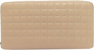 Celine Brown Leather Long Wallet (Bi-Fold) (Pre-Owned)