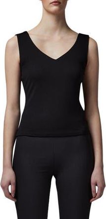 L.k. Bennett Athena V-Neck Tank Top in Black at Nordstrom Rack, Size X-Large