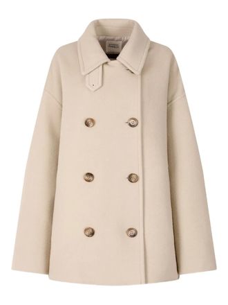 TOMBOY double-breasted peacoat - women - Wool/Polyester/Fabric - OS - Neutrals