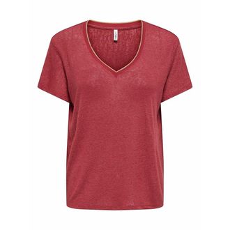 Only T-shirt met V-hals