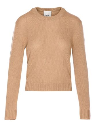 Allude crew-neck cashmere sweater - women - Cashmere - M - Neutrals