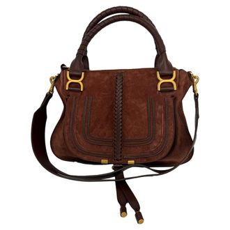 Chlo&eacute; Chlo&eacute; Medium Marcie Handtas in Bruin Su&egrave;de