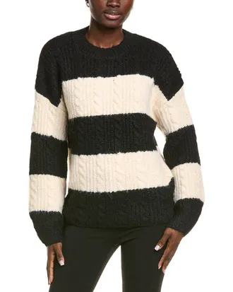 endless rose Endless Rose Striped Chunky Wool-Blend Sweater
