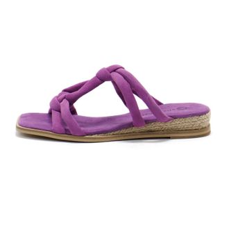 Eric Michael Womens Hope Suede Sandals In Lilac