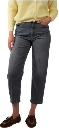 Drykorn Jeans, Dames, Grijs, W25 L34, Katoen, Cropped Jeans