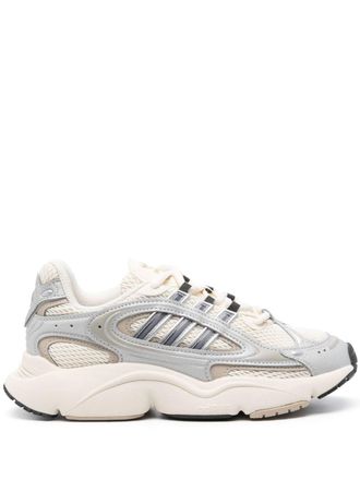 adidas Ozmillen panelled sneakers - women - Calf Leather/Fabric/Fabric/Rubber - 9 - Neutrals