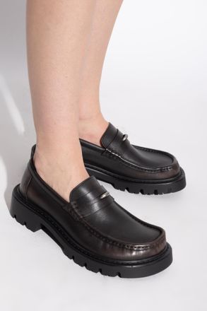 Loewe Sierra Leather Shoes, Womens, Brown