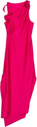Coperni Abito lungo asimmetrico - Rosa