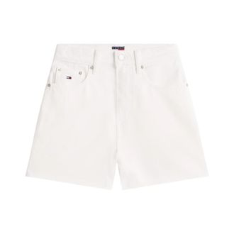 Tommy Jeans Denim Bermuda Shorts - Dames - Denim shorts - Wit - W27 - Denim - Korte Broeken