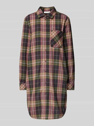 Christian Berg Knielanges Hemdblusenkleid mit Brusttasche in Dunkelgruen, Größe 34