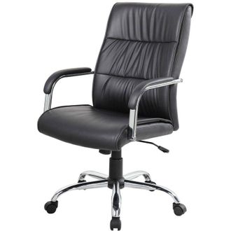 Dmora Silla De Oficina Dagomer, Silla Ejecutiva Con Reposabrazos, Silla De Oficina Ergon&oacute;mica, 69x60h105/115 Cm, Negro - Dmora