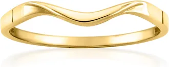 Ross-Simons Italian 10kt Yellow Gold Wave Ring