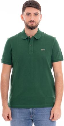 Lacoste Polo Slim Fit Petit Piqu&eacute; - Heren - Polos - Groen - L - Tops