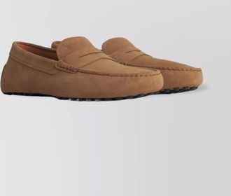 Tod's suede leather loafers