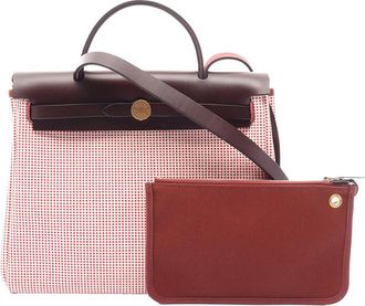 Herm&egrave;s Pre-owned Hermes Toile Criss Viking Vache Hunter Herbag Zip 31 Ladies 5FRCHXHAJP6H2RWR