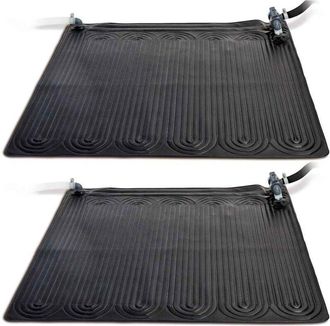 Intex Tappetino Solare Termico 2 pz pvc 1,2x1,2 m Nero Intex