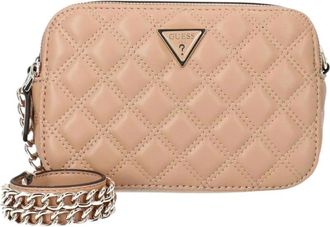 Guess Giully Camera Bag - Dames - Schoudertassen - Beige - ONE Size - Polyester - Tassen