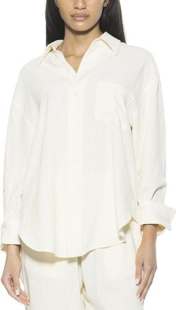 Alexia Admor Alexia Admor Amber Linen-Blend Shirt