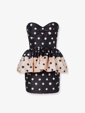Fendi Vestito bustier Falena Dots in taffeta - FENDI - gender_Woman