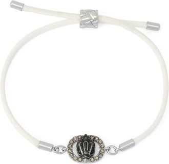 Kurt Geiger Chelsea Eagle Adjustable Cord Bracelet in White at Nordstrom