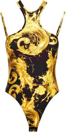 Versace Jeans Couture Multicolour Printed Halter Neck Top