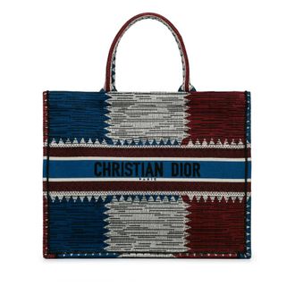 Dior Pre-owned Dior Large French Flag Book Tote 0-MA-0159