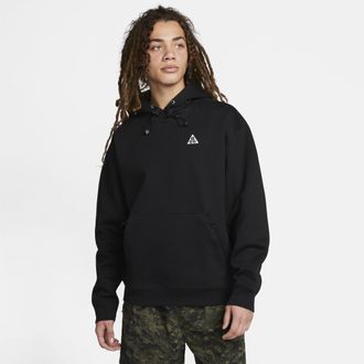 Nike Mens Nike ACG Tuff Fleece Pullover Hoodie in Black | DZ3392-010