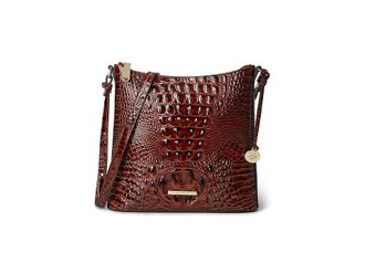 Brahmin Melbourne Katie Crossbody Cross Body Womens Handbags Pecan, Leather