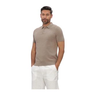 Saint Steve Saint Steve - Chris Polo - Heren - Tops - Beige - Maat: M Katoen
