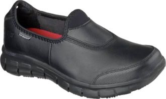 Skechers Womens Sure Track Slip-On In Black