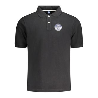 North Sails Polo Shirts, male, Black, Size: 2XL Short Sleeve Polo