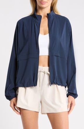 Zella Interval Zip Up Jacket in Navy Sapphire at Nordstrom Rack, Size X-Small