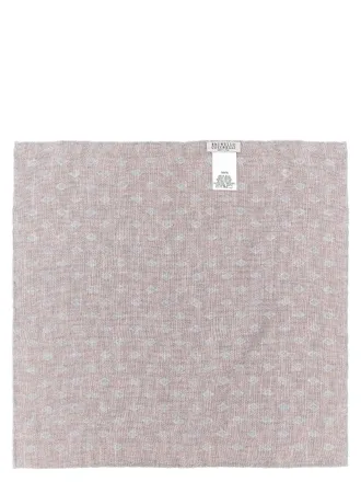 Brunello Cucinelli Silk Diamond-Patterned Pocket Square - Multicolor