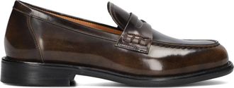 Vagabond Schoenen, Dames, Bruin, 38 EU, Wol, Bruine Loafers Linn 004