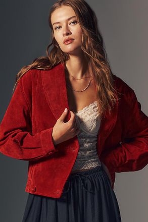 Blank NYC Suede Collared Jacket