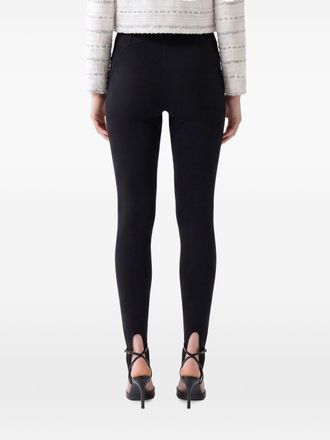 Self Portrait Stirrup Leggings - Black